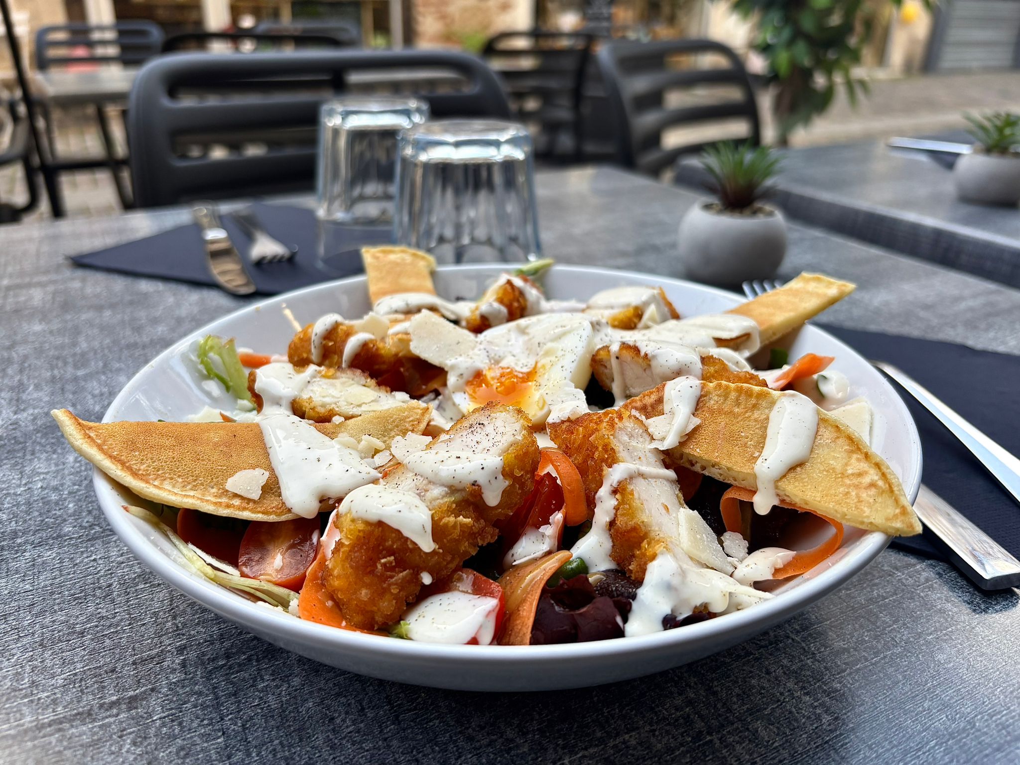 Autre plat salé maison servi au Boomerang